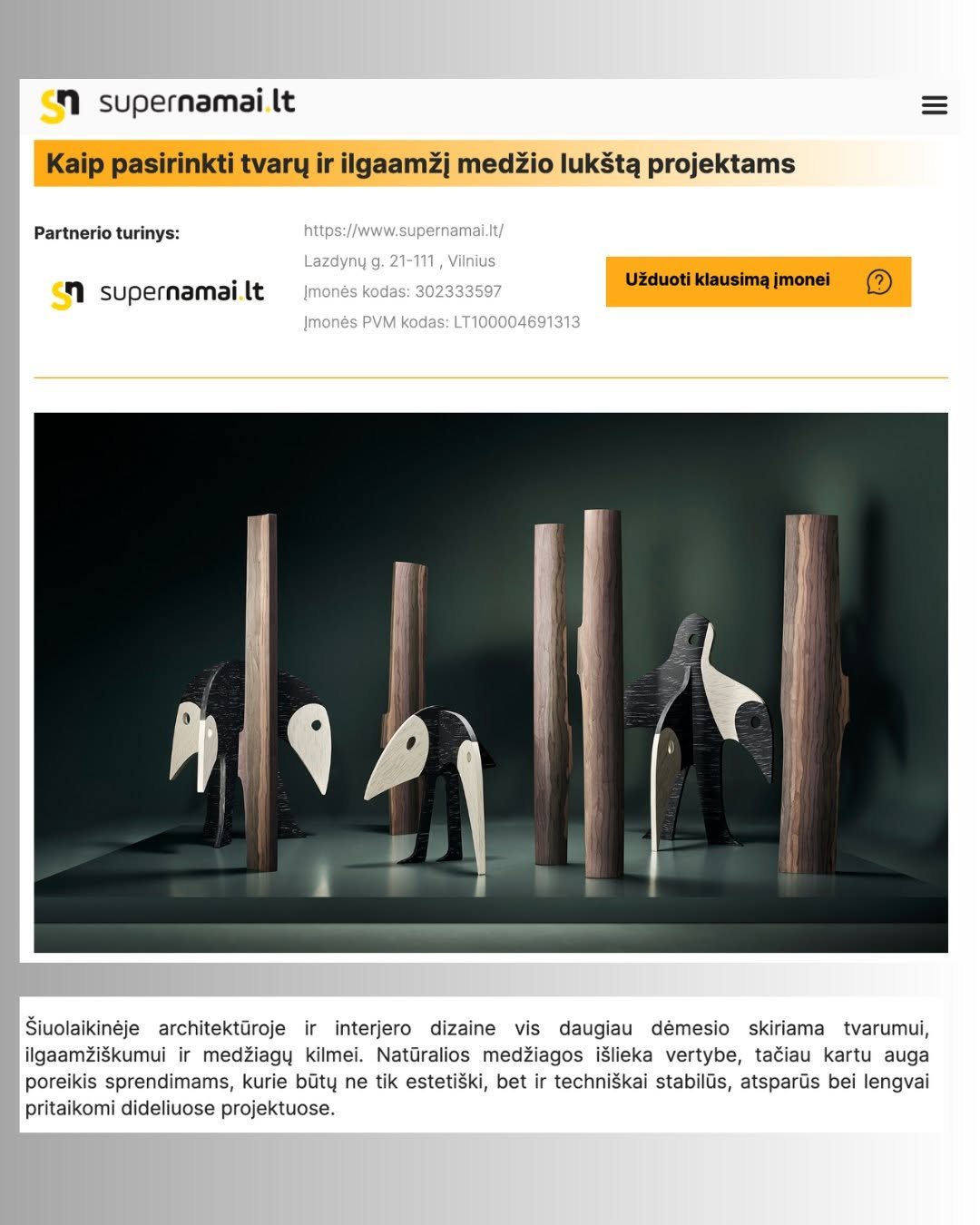 Tvarus grožis interjere: kaip išsirinkti kokybišką medžio lukštą?